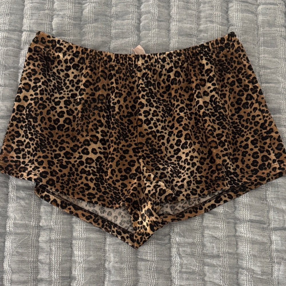 Leopard Print Women's Sleep Shorts
